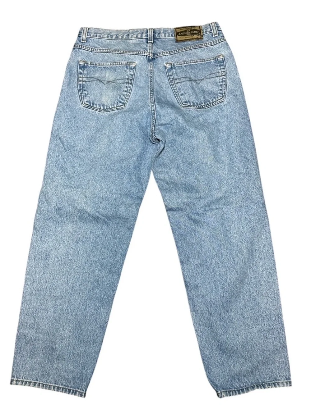 Vintage Anchor Blue Jeans 36x30 mens baggy loose y2k skater